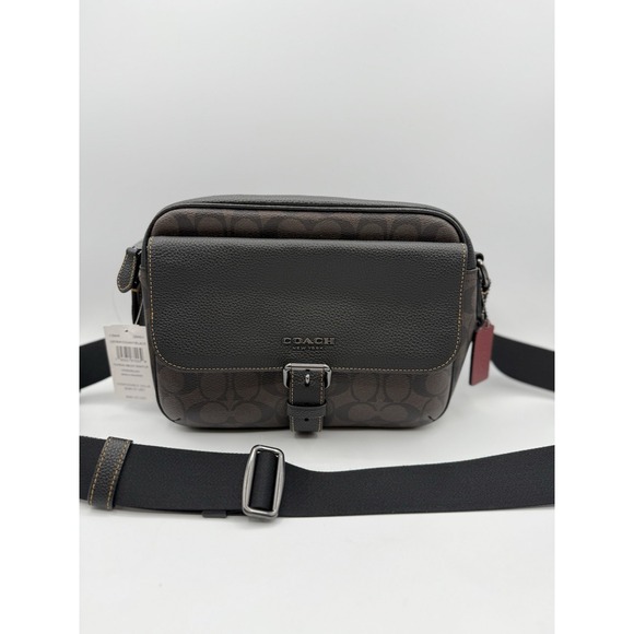 Coach Handbags - NWT Coach Shoulder Bag CB846 Hudson Crossbody Signature Canvas Leather Brown